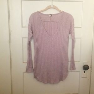 FREE PEOPLE SZ S LAVENDER LONG SLEEVE